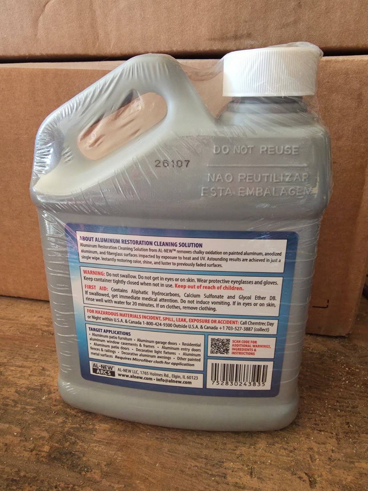 AL NEW Aluminum Restoration Solution 32oz – Clean & Restore Metal