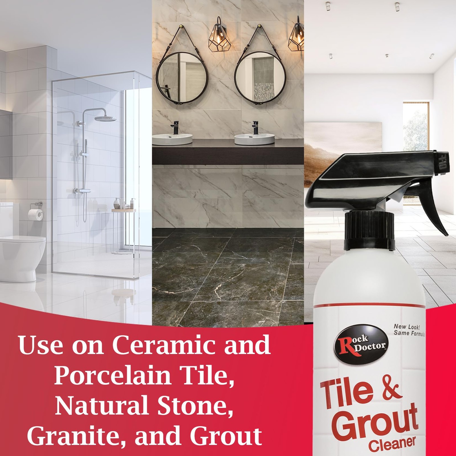 48 Fl Oz Heavy Duty Tile Grout Cleaner All Purpose Non Abrasive Cleaner