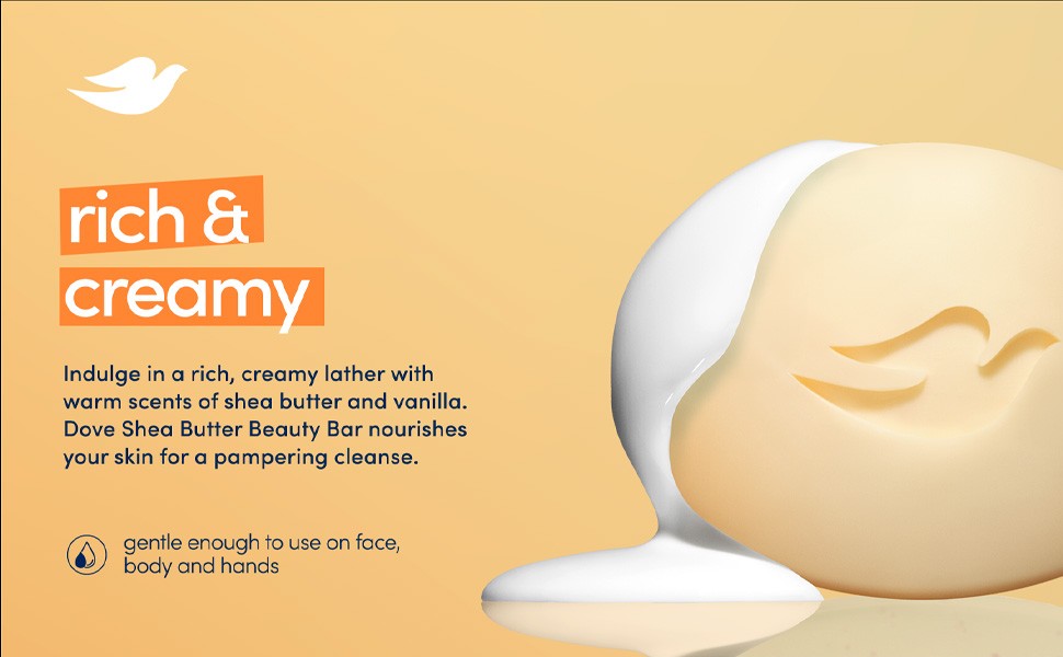 Dove Soap, Shea Butter & Vanilla, 2-Pa – Ppering Beauty Bar, 3-in-1