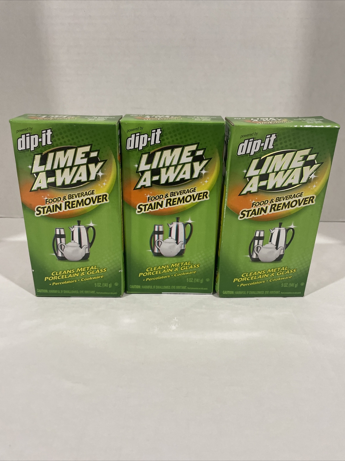 3 Dip-It Lime A Way Food & Beverage Stain Remover 5oz Powder is Partially Hard
