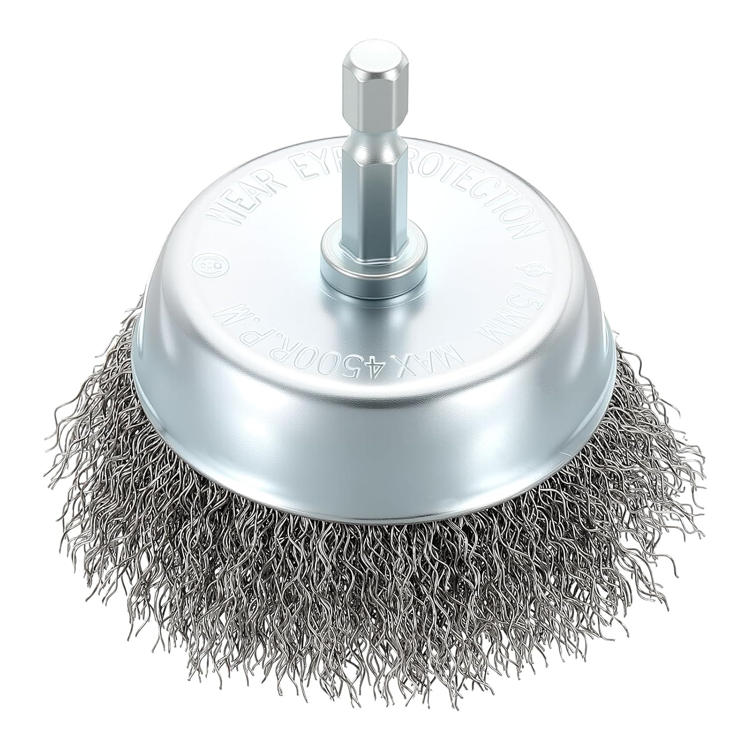 3 Inch Wire Wheel Cup Brush for Drill – 1 Pcs – Coarse Carbon Steel Crimping …
