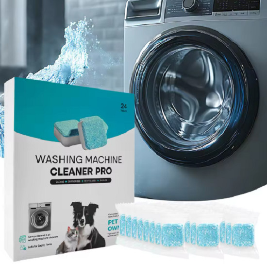 24 Pack • Washing Machine Cleaner Tablets • Deep Cleaning Descaler • Front & Top