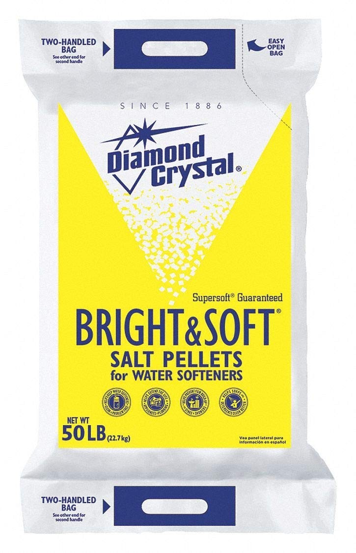 50 lb. Water Softener Salt, Bright & Soft Series, Pellets, 99.8% Purity Оne Расk