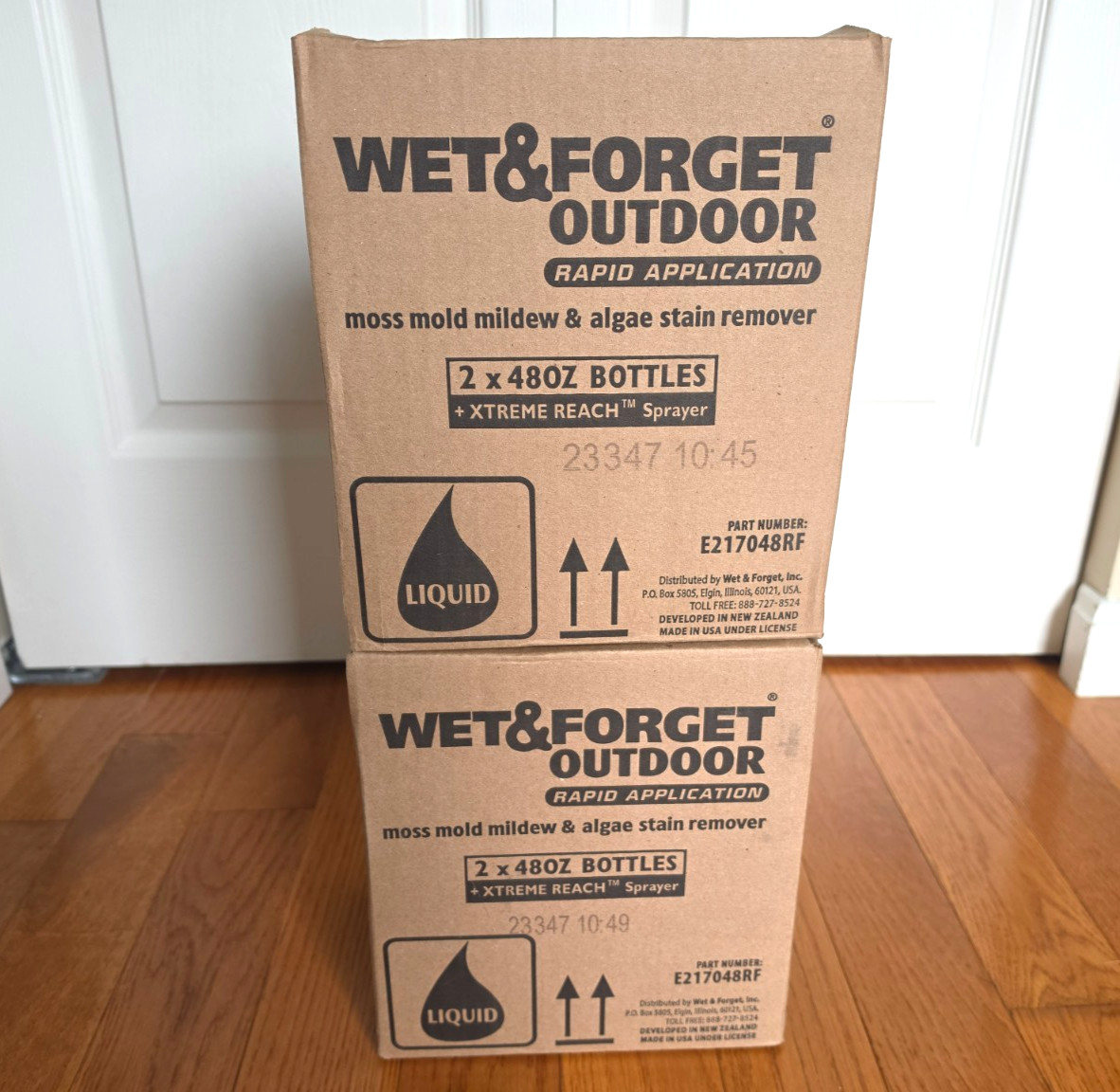 Wet & Forget Outdoor 48 Fl Oz (Pack of 4), Xtreme Reach Hose End & Refill 192 OZ