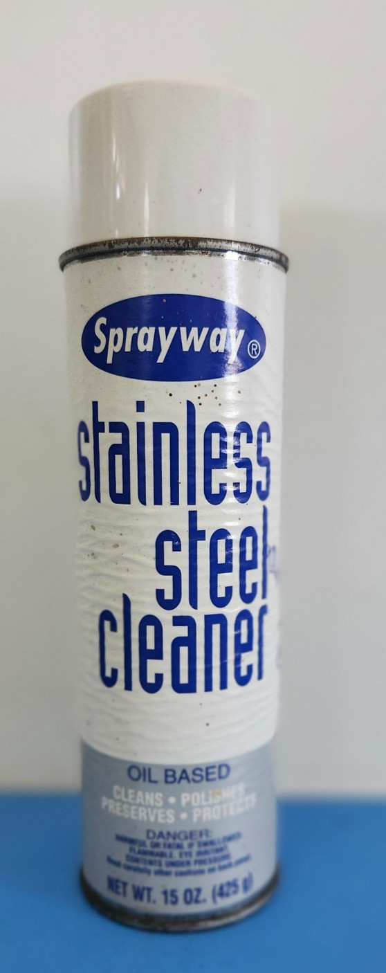 Sprayway Vintage Spray Can Oil-based Stainless Steel Cleaner and Polish, 15 Oz.
