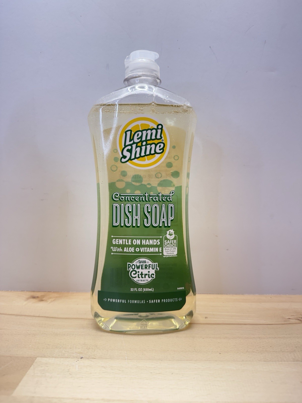 Lemi Shine Concentrated Dish Soap Aloe 22 Fl Oz Powerful Citric Extracts X2
