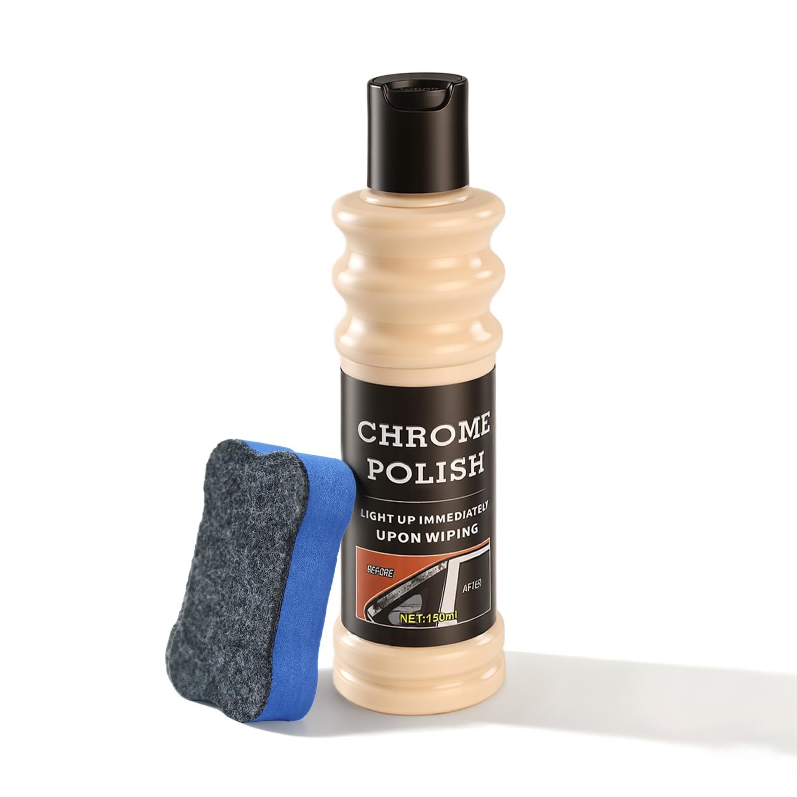 Metal Polish for Chrome, Aluminium, Brass, Copper, Silver, Car Wheels, Golf C…
