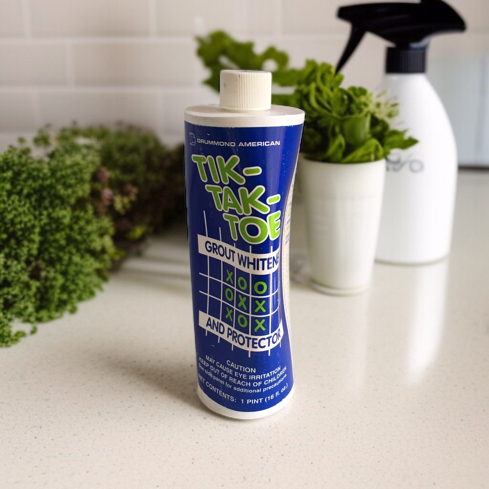 1993 Tik-Tak-Toe Grout Whitener & Protector by DRUMMOND AMERICAN 16 fl oz SEALED