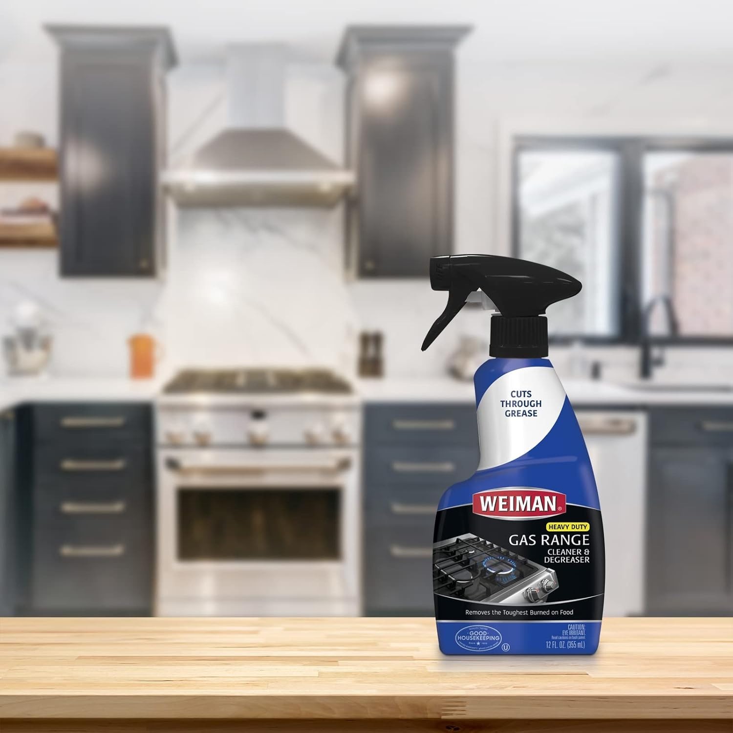 Powerful Degreaser for Gas Ranges – Streak-Free Spray, 12 oz, Natural Formula