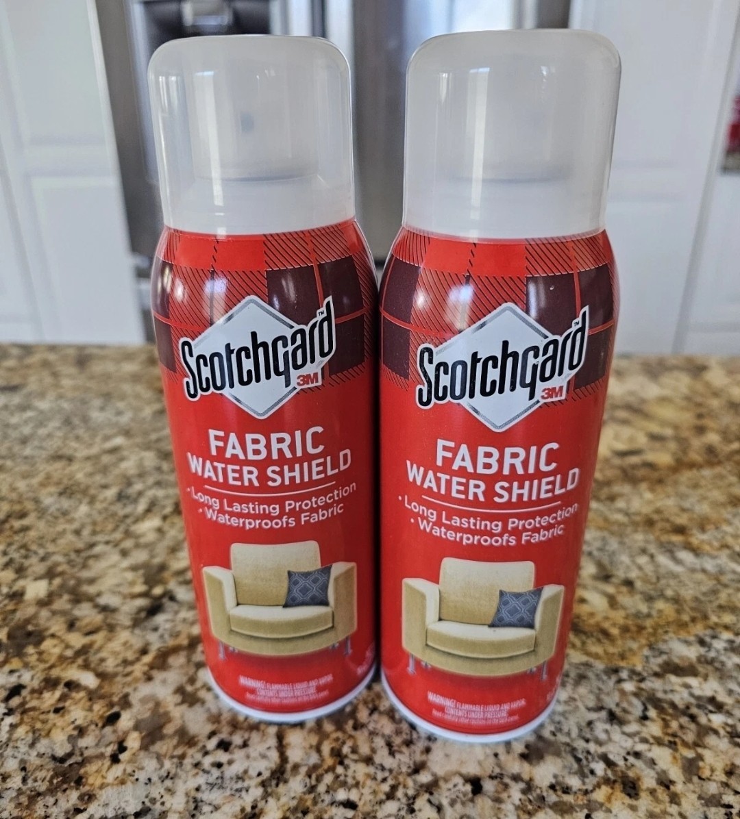 (2-Pack) 3M Scotchgard FABRIC WATER SHIELD Waterproof Clothes Upholstery 10Oz