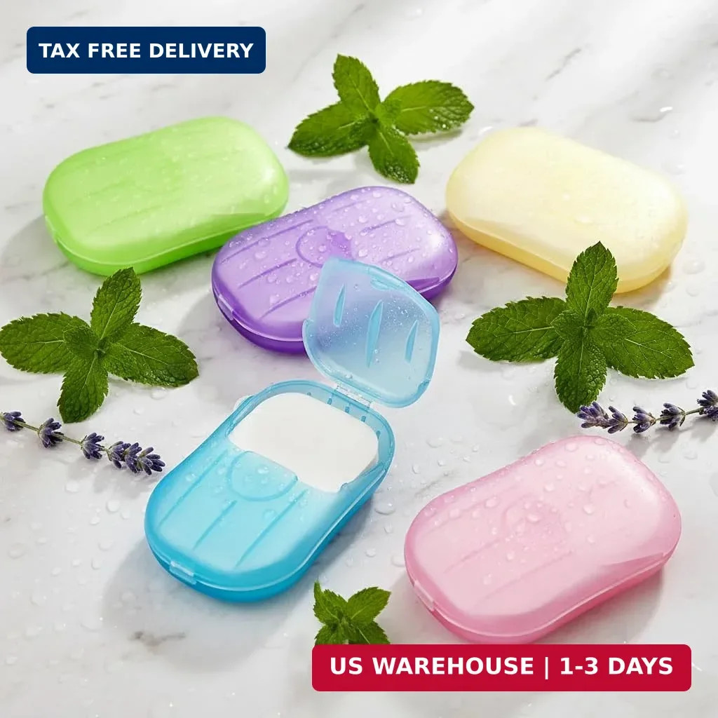 Disposable Soap Sheets Paper 5 Boxes Hand Cleaner Fragrance Mini Soap Paper