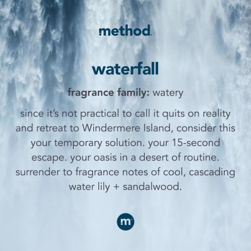 Method Gel Hand Wash Waterfall Scent 3x Refill Plant Based Cleansers 34 oz
