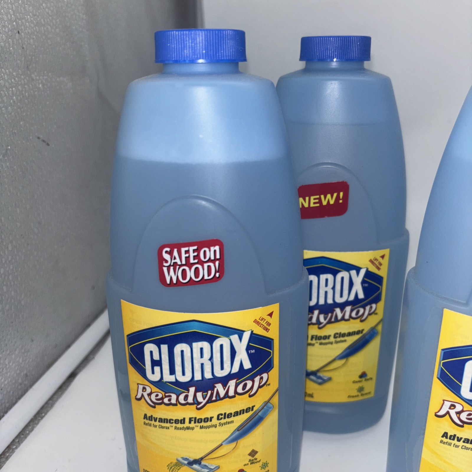 Clorox Ready Mop Advanced Floor Cleaner Refill 24Oz Lot of 4 Couple Oz Gone