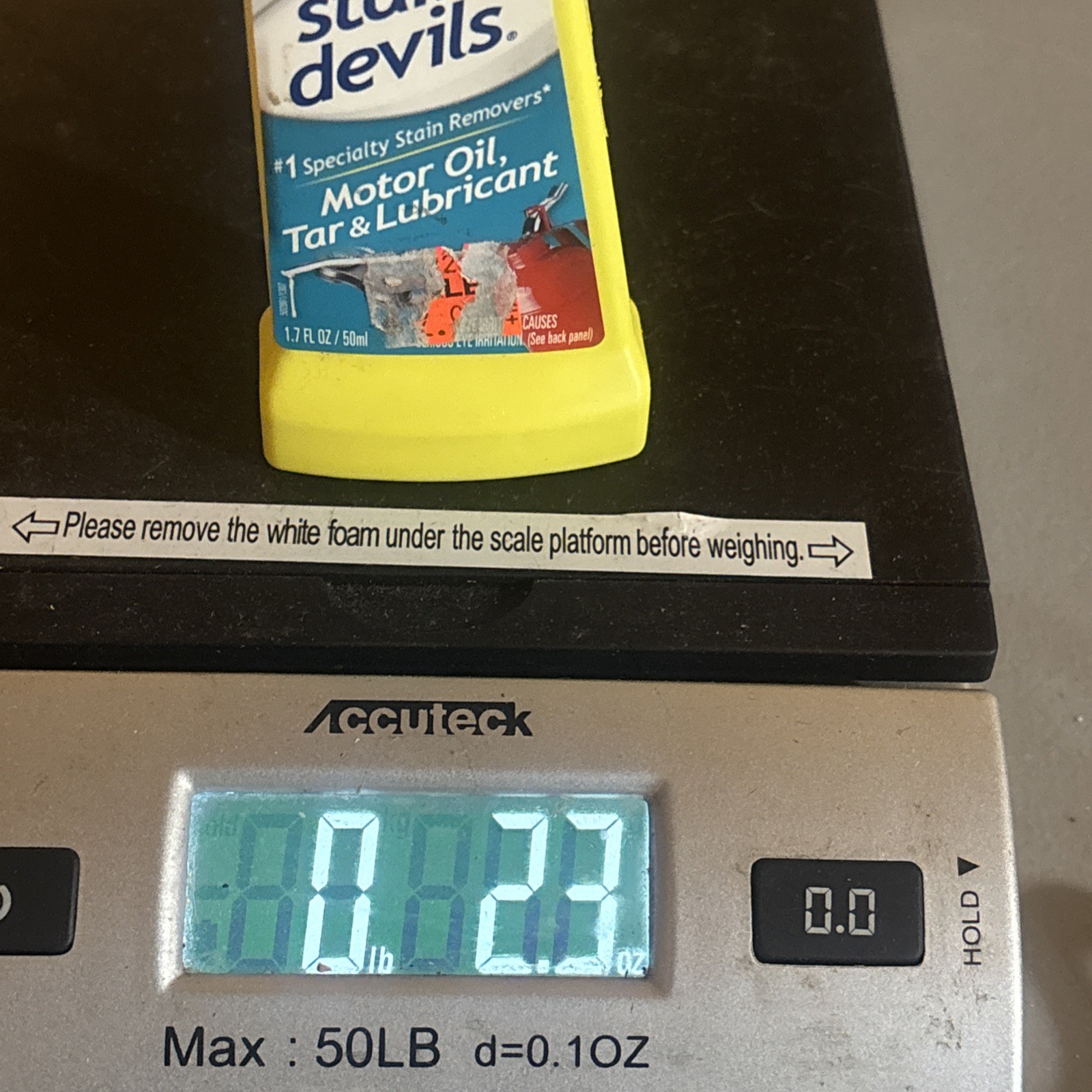 NEW Carbona Stain Devils Spot Remover for Motor Oil Tar and Lubricants 1.7 oz