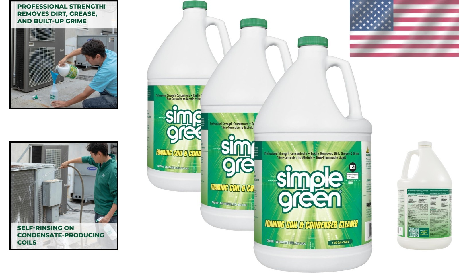 Professional-Strength Foaming Coil Cleaner x3