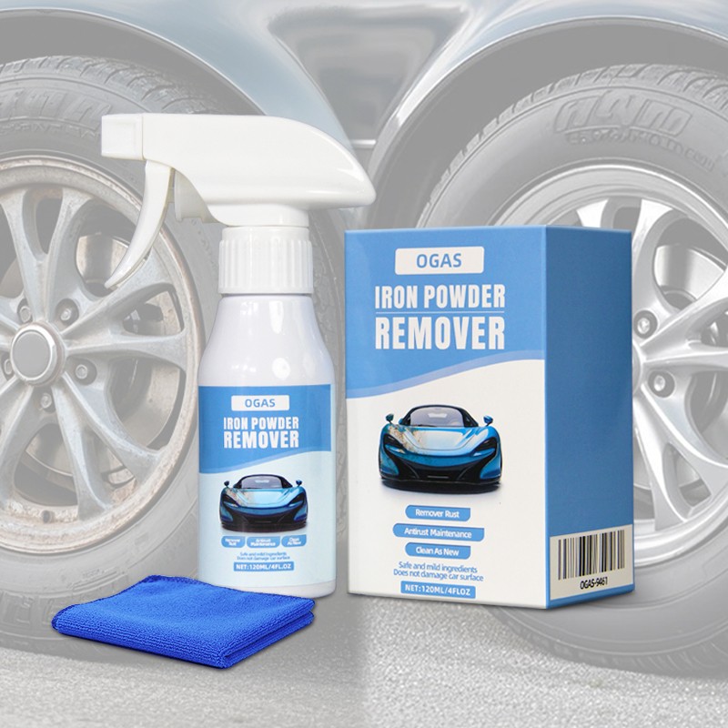 Iron Powder Remover, Rust Remover For Car Painted Tire Polishing 120ml