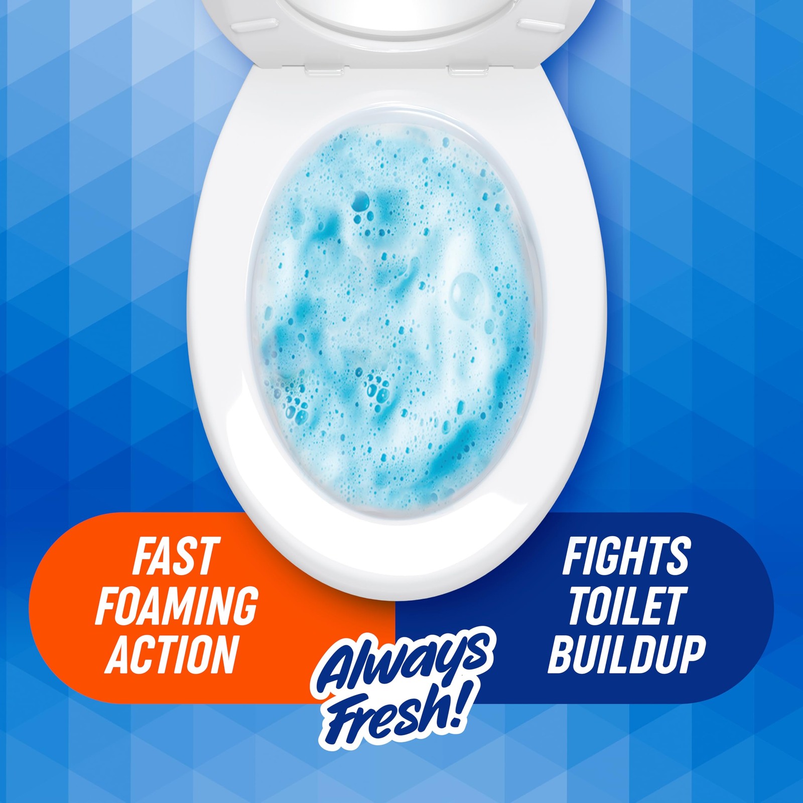 Ty-D-Bol Ultra Foam Toilet Bowl Cleaner – Provides Up to 8 Cleans Citrus Scent