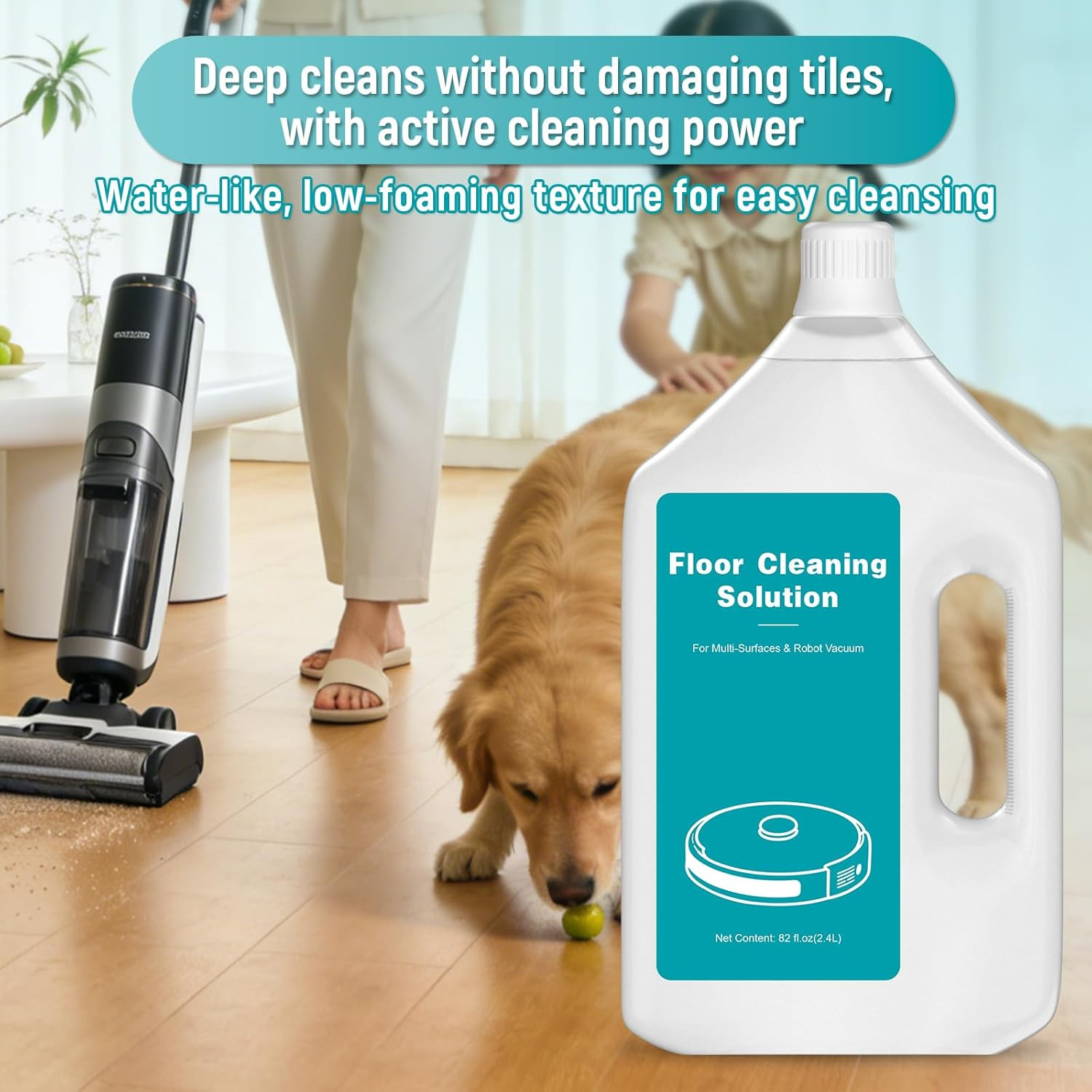 82 FL OZ/2.4 L Original Scented Floor Cleaning Solution Compatible with Dreame