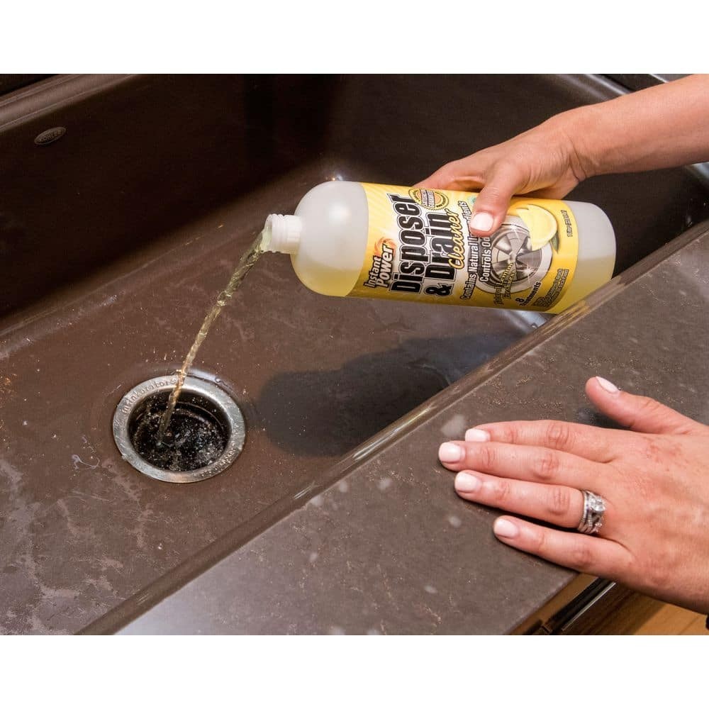 Garbage Disposal Drain Cleaner and Odor Remover for Sink 33.8 Oz. Lemon