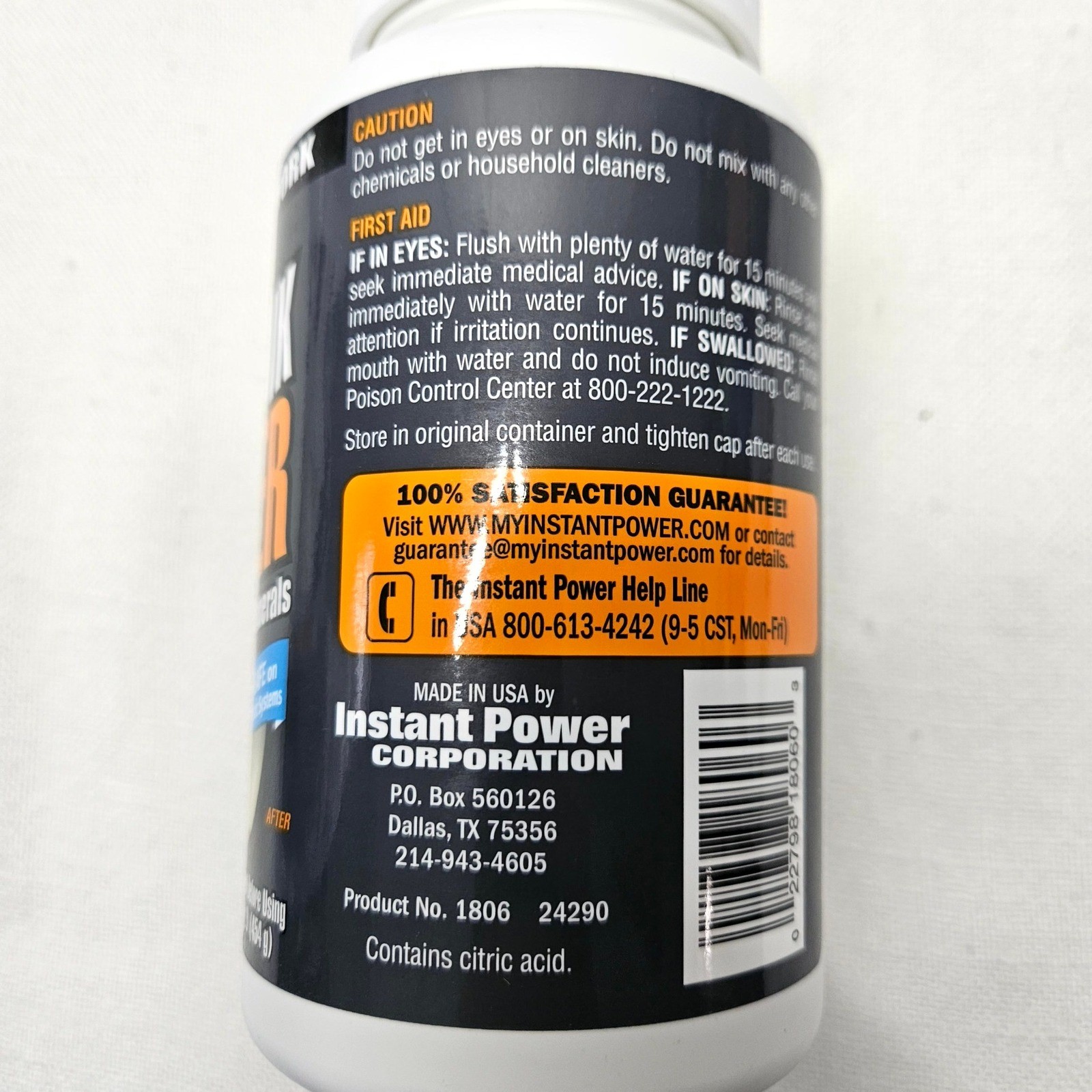 Instant Power Toilet Tank Cleaner 1lb White 2 Pack Rust Mineral Remover