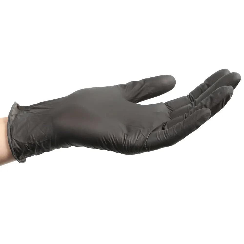 ForPro Disposable Nitrile Gloves, Chemical Small (Pack of 1000), Black