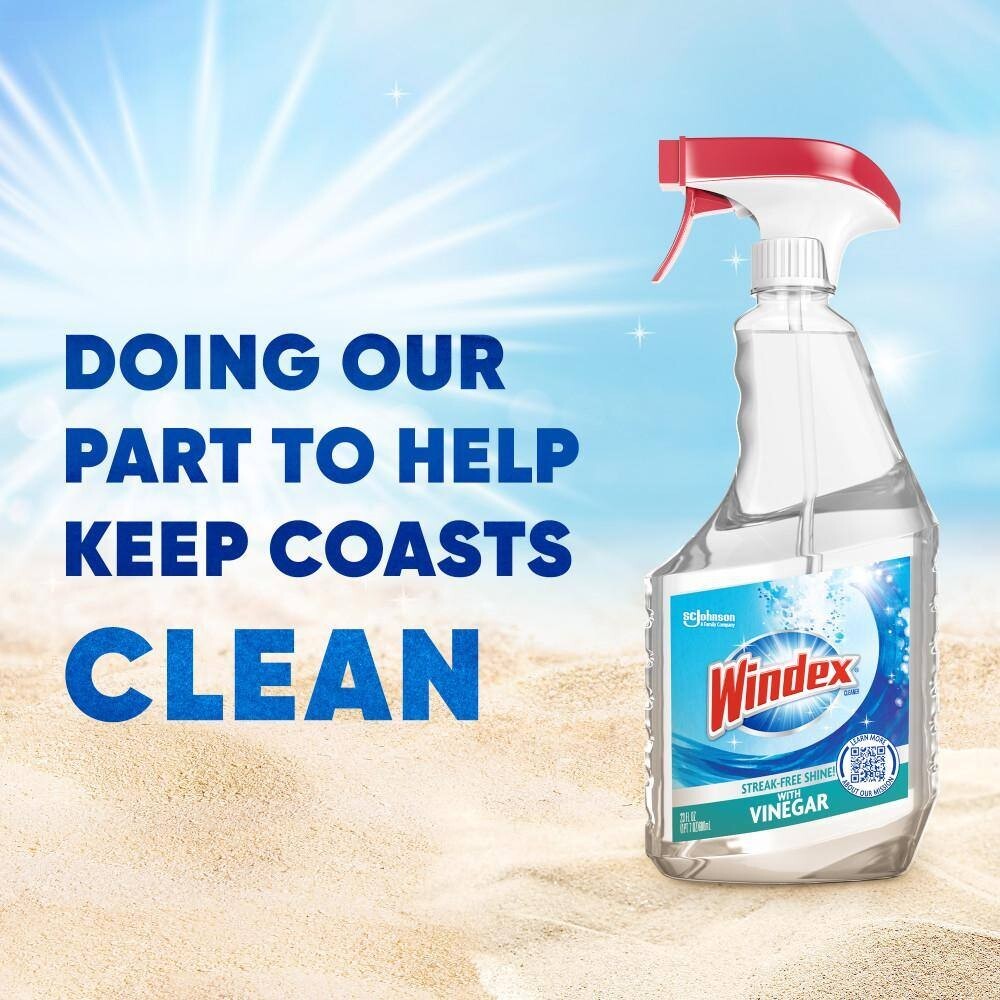 23 fl. oz. Vinegar Glass Cleaner – Pack of 4 NEW