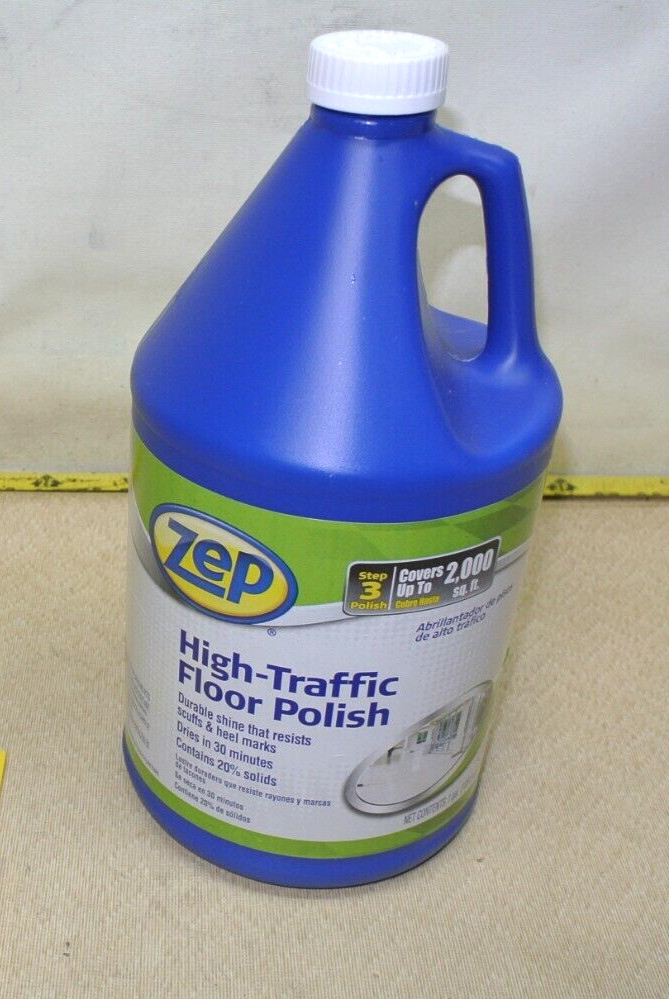 Zep Commercial High Traffic Floor Polish Step 3 1 Gal Bottle ZUHTFF128