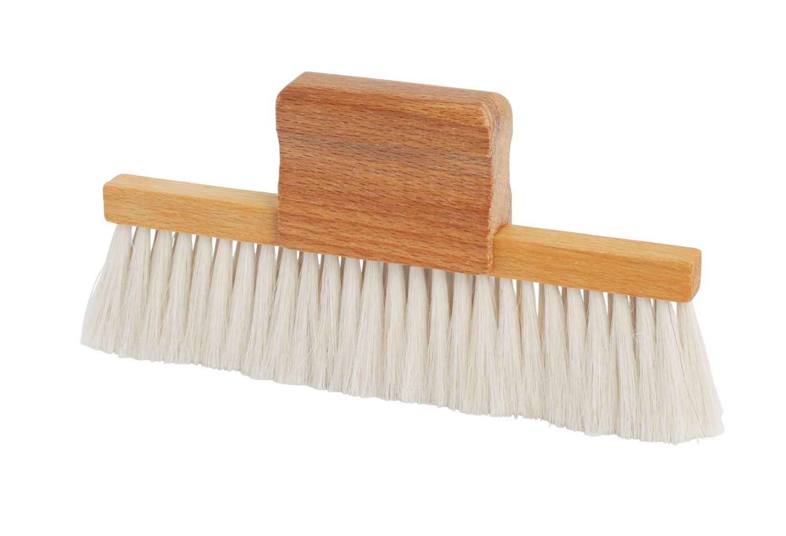 Goat Hair Table Brush with Oiled Beechwood Handle, 5-3/4 x 3-Inches