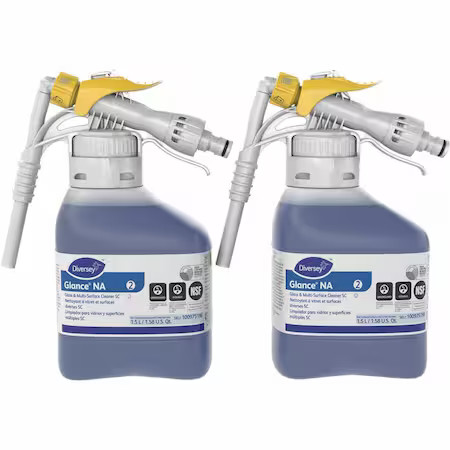 Diversey 100975198 Liquid Glass And Multi-Surface Cleaner Concentrate, Blue,
