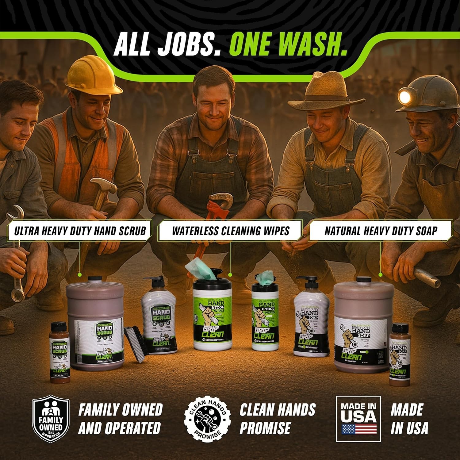 Moisturizing Hand Degreaser – Walnut Shell & Clay, Ideal for Tough Grime, 8 Oz