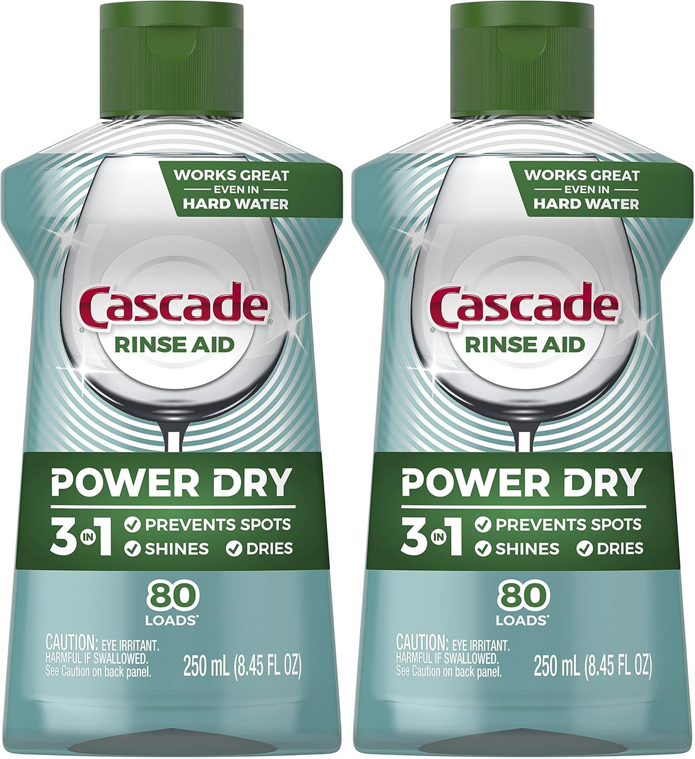 Cascade Power Dry Dishwasher Rinse Aid, 16 fl oz 16 Fl Oz (Pack of 2)