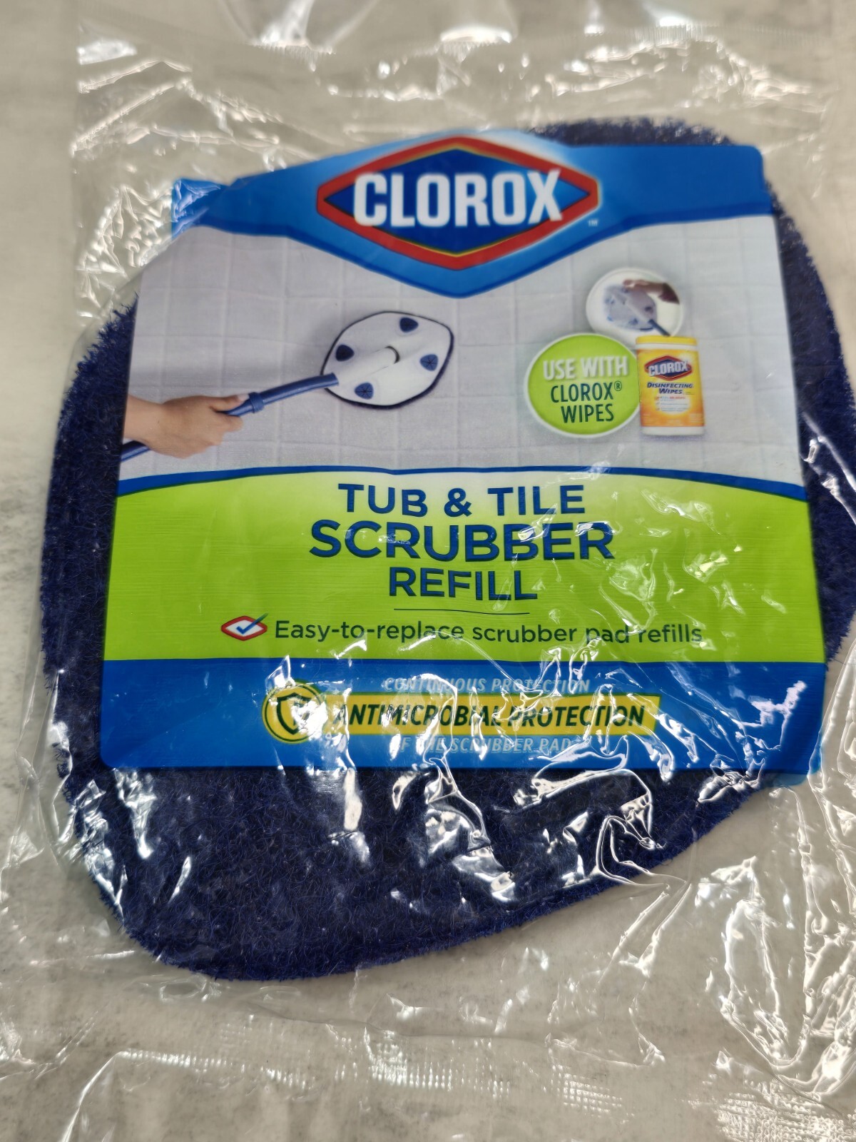 Clorox Tub Tile Scrubber Refill Blue Cleaning Scrub Replacement New