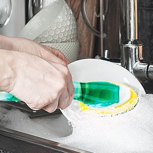 Non Scratch Dishwand Refills 6 Pack, Non-Scratch Replacement Sponge Heads for