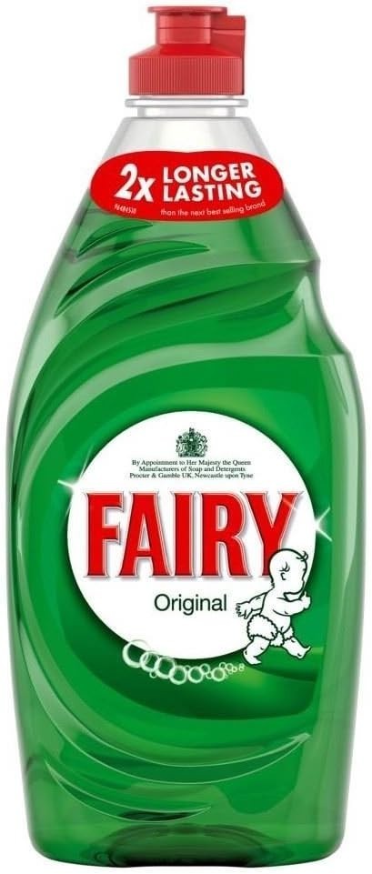 Fairy Original Washing Up Liquid 320ml Dishwashing Soap Pack of 2 NEW