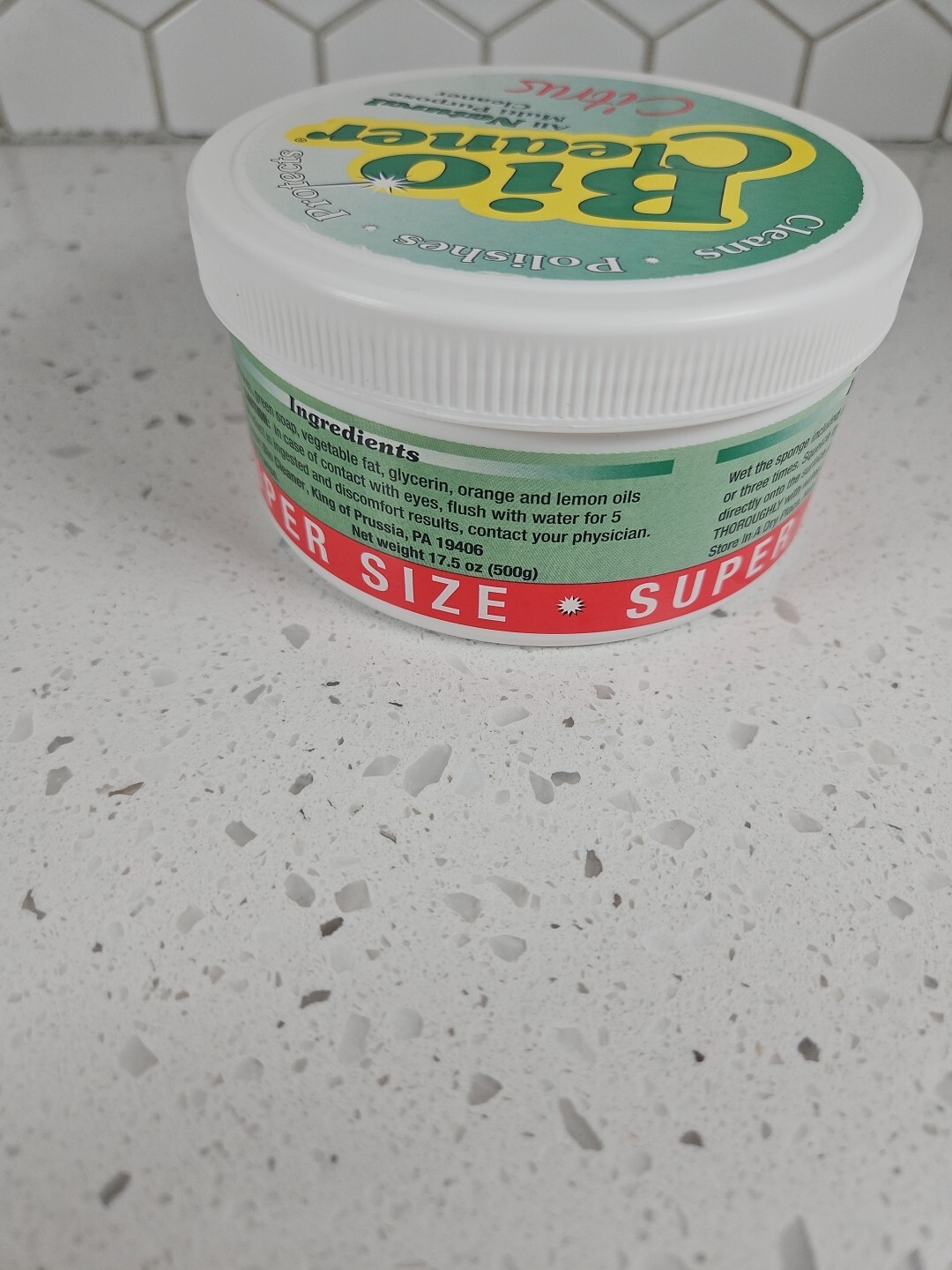 Bio Cleaner Super Size 17.5oz All Natural Multi Purpose Cleaner No Sponge