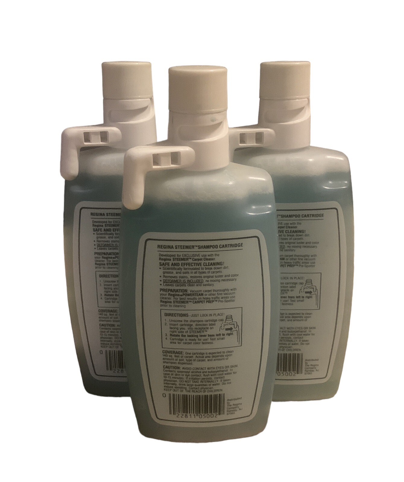 Regina Steemer Carpet Cleaner Shampoo Cartridge 15oz each Lot of 3
