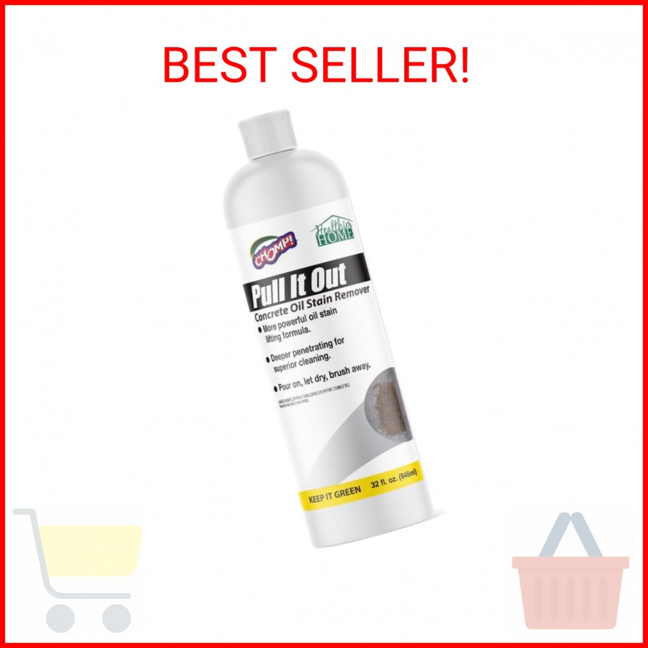 CHOMP! Concrete Oil Stain Remover: Pull It Out Removes and Cleans Oils, 32 Fl Oz