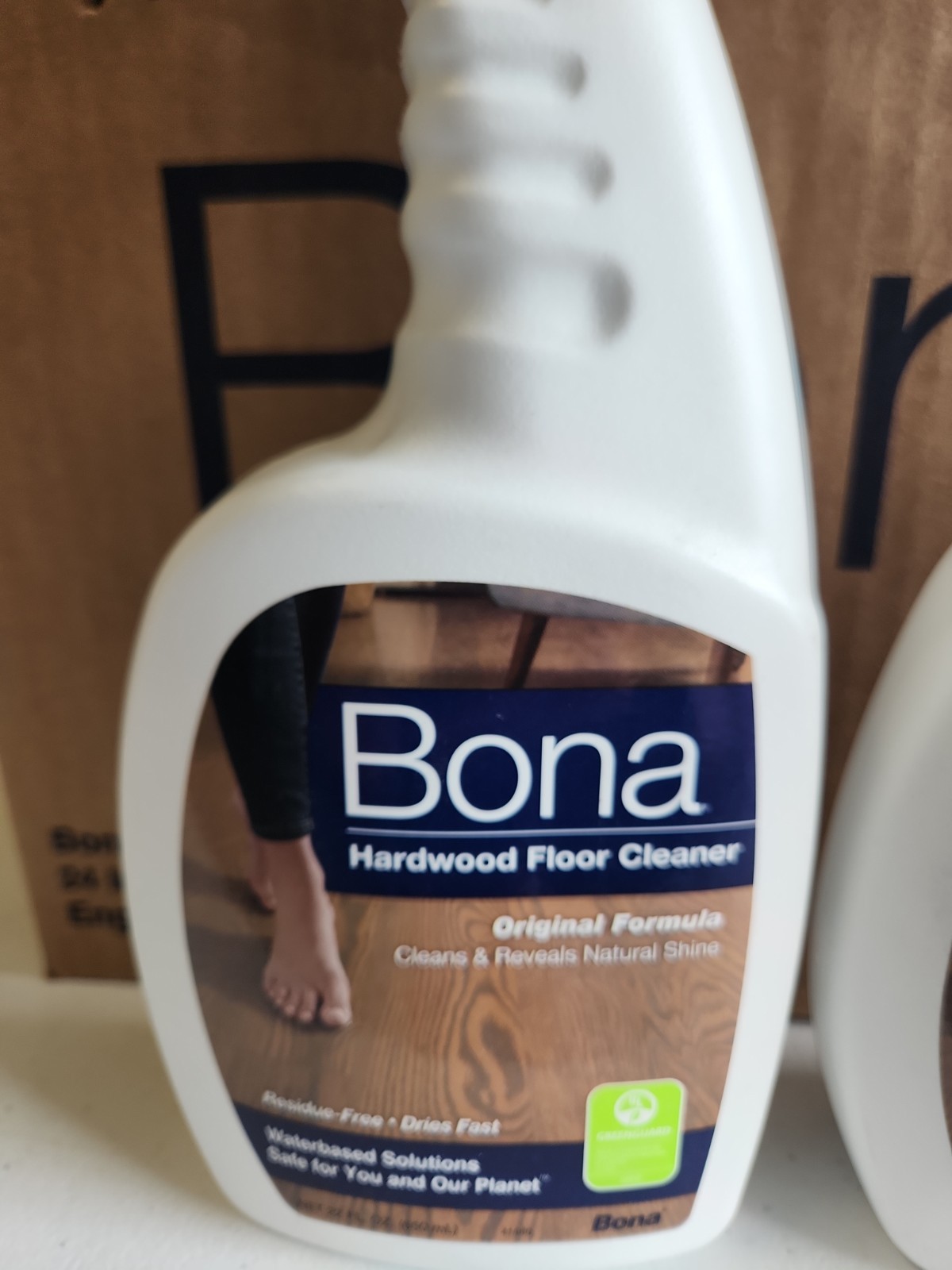2 Pack Bona Hardwood Floor Cleaner Spray Bottles 22oz Original Formula