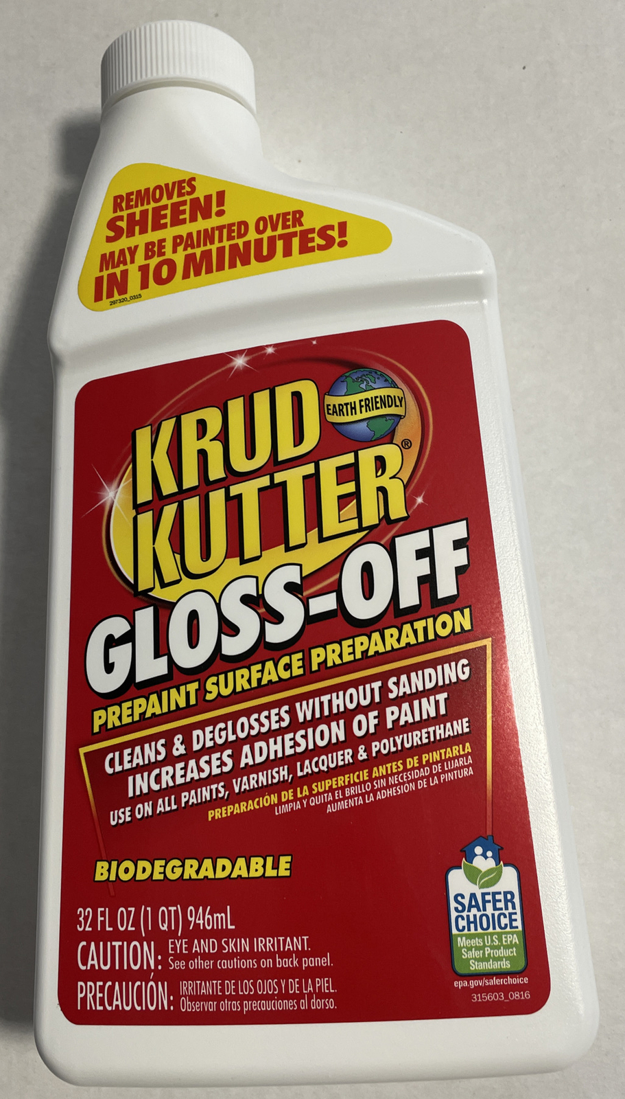 Krud Kutter Gloss-Off 32 Oz. Water-based Gloss Remover GO326 Krud Kutter
