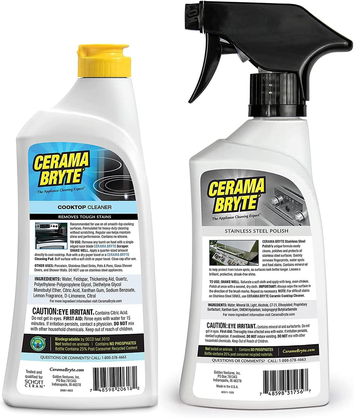 Stainless Steel Appliance Cleaner & Removes Tough Stains Cooktop and Stove Top C