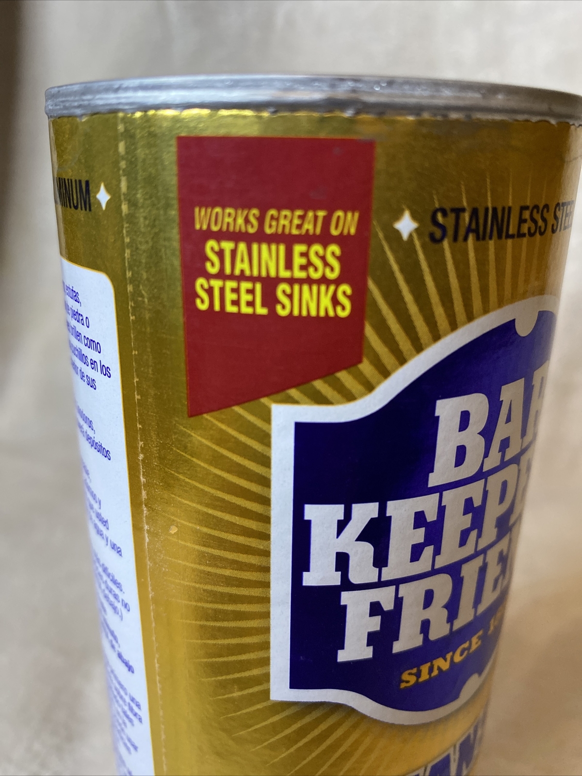 BAR KEEPERS FRIEND Multi-Purpose Cleanser Clean 17oz. NSF Approved.