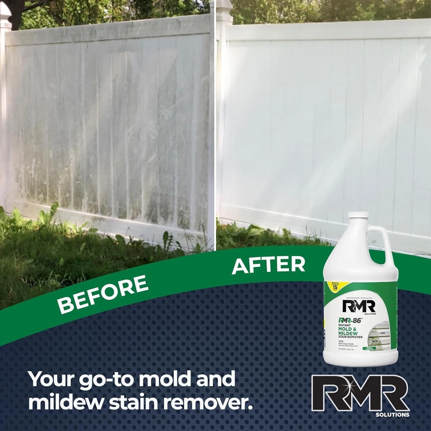 RMR-86 128 Fl Oz Fast-Acting Stain Remover – Effortless Mold and Mildew Cleanup
