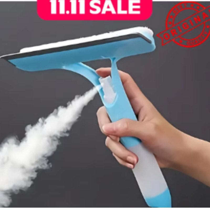 1-Pack 3-in-1 Blue Window Cleaner – Holiday Streak-Free Glass Cleaning Kit for S