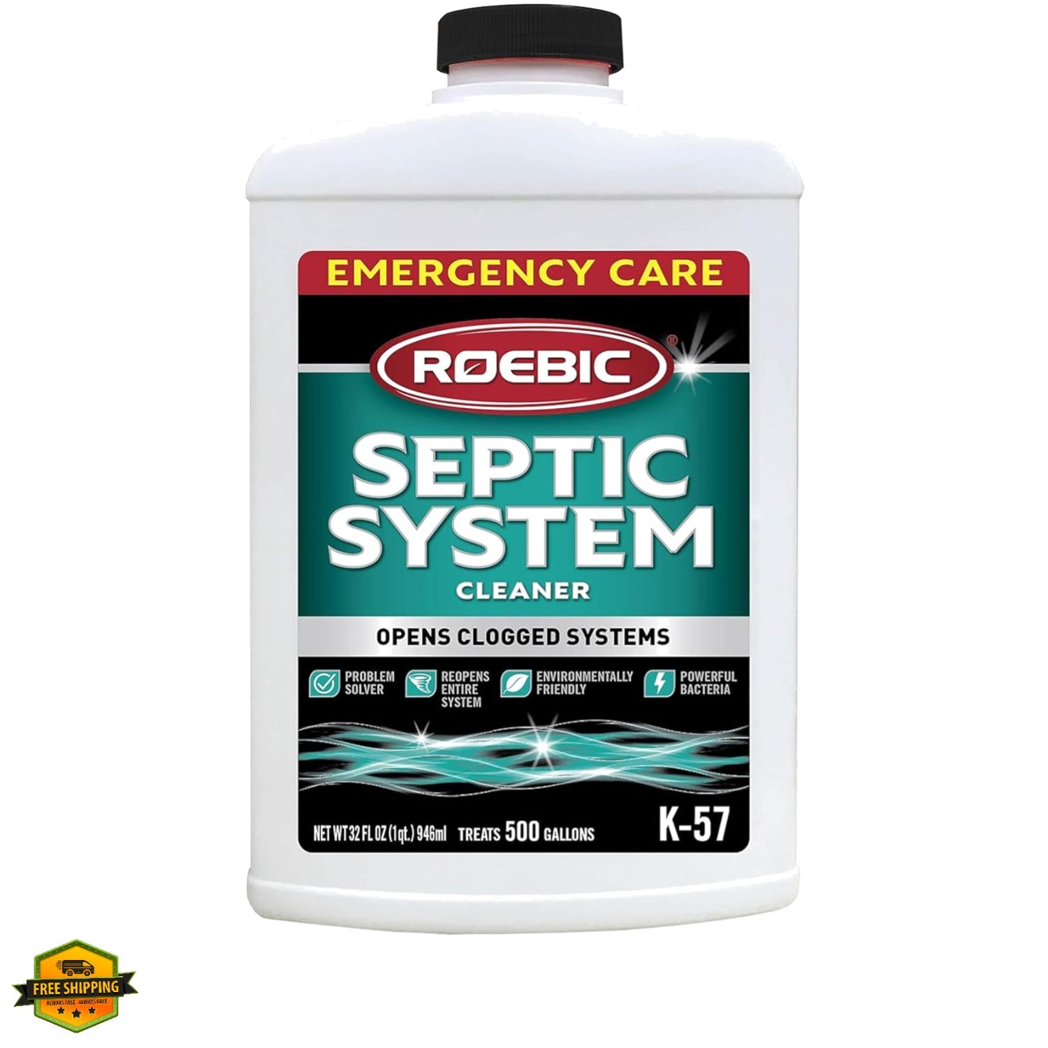 Septic System Cleaner: 32 Ounces, Cleans and Maintains Septic Systems for Opt…