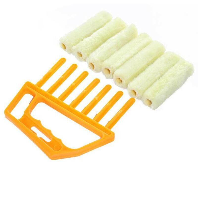 2X Microfibre Venetian Blind Brush Window Air Condition Duster Dirt Clean