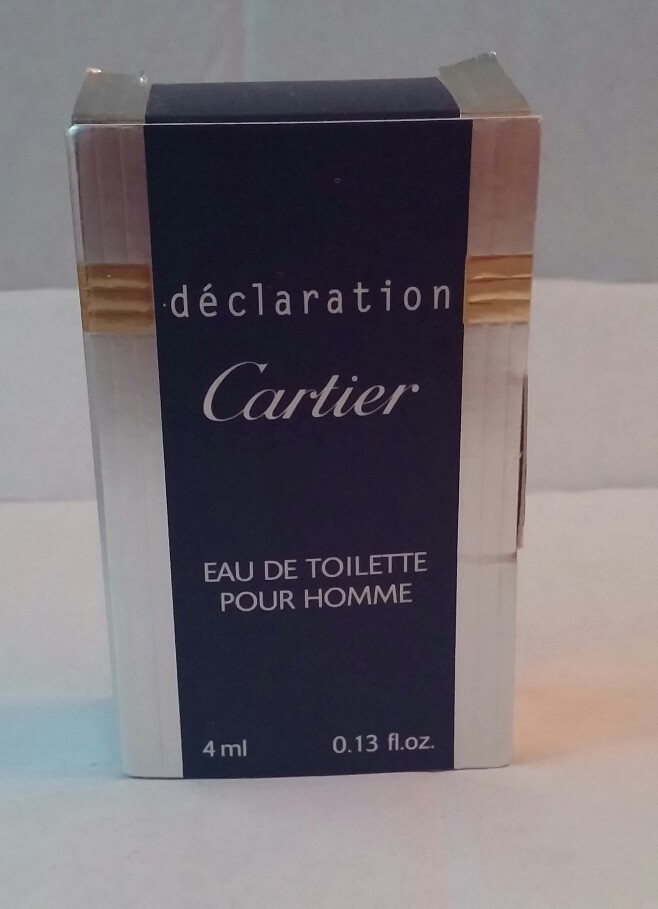 CARTIER DECLARATION EAU DE TOILETTE FOR MEN 0.13 OZ. 4 ML. MINI NIB COLLECTIBLE