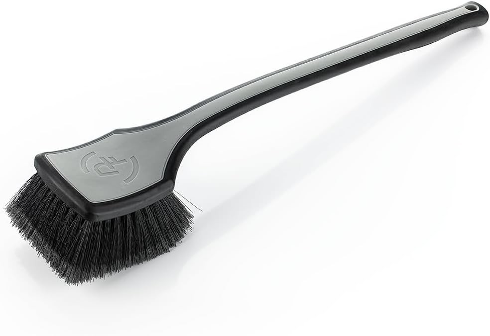 Detail Factory – Well Brush – Ergonomic Handle, Stiff Synthetic Bristles, Gray