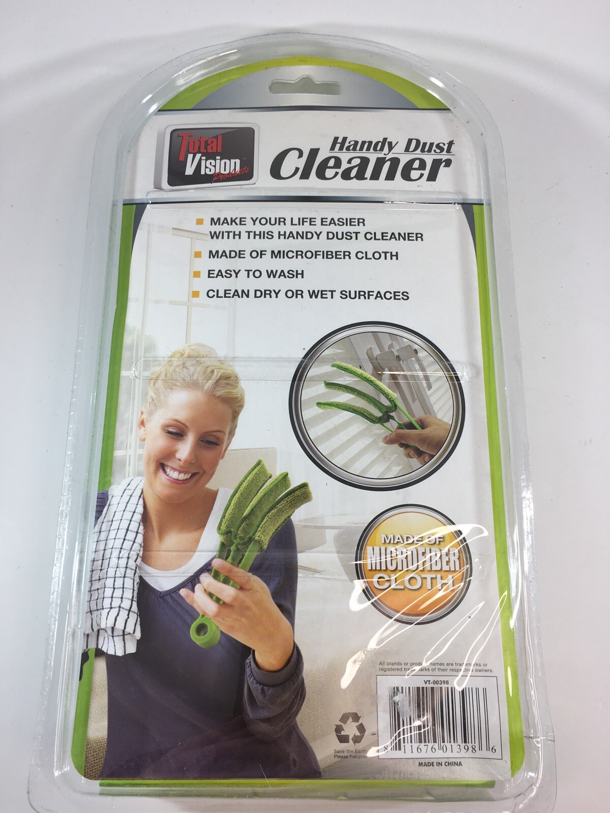 Green Handy Dust Cleaner – Dust Wiper – Microfiber Cloth Global TV Products NEW!