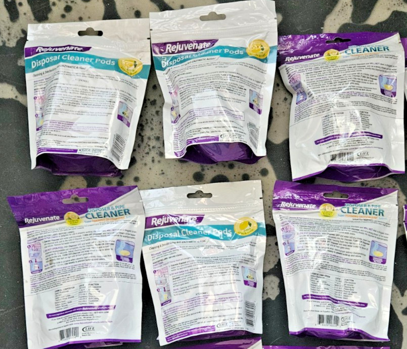 Rejuvenate Lemon Scent Disposer and Pipe Cleaner 6Pc. per Bag 6 Pack