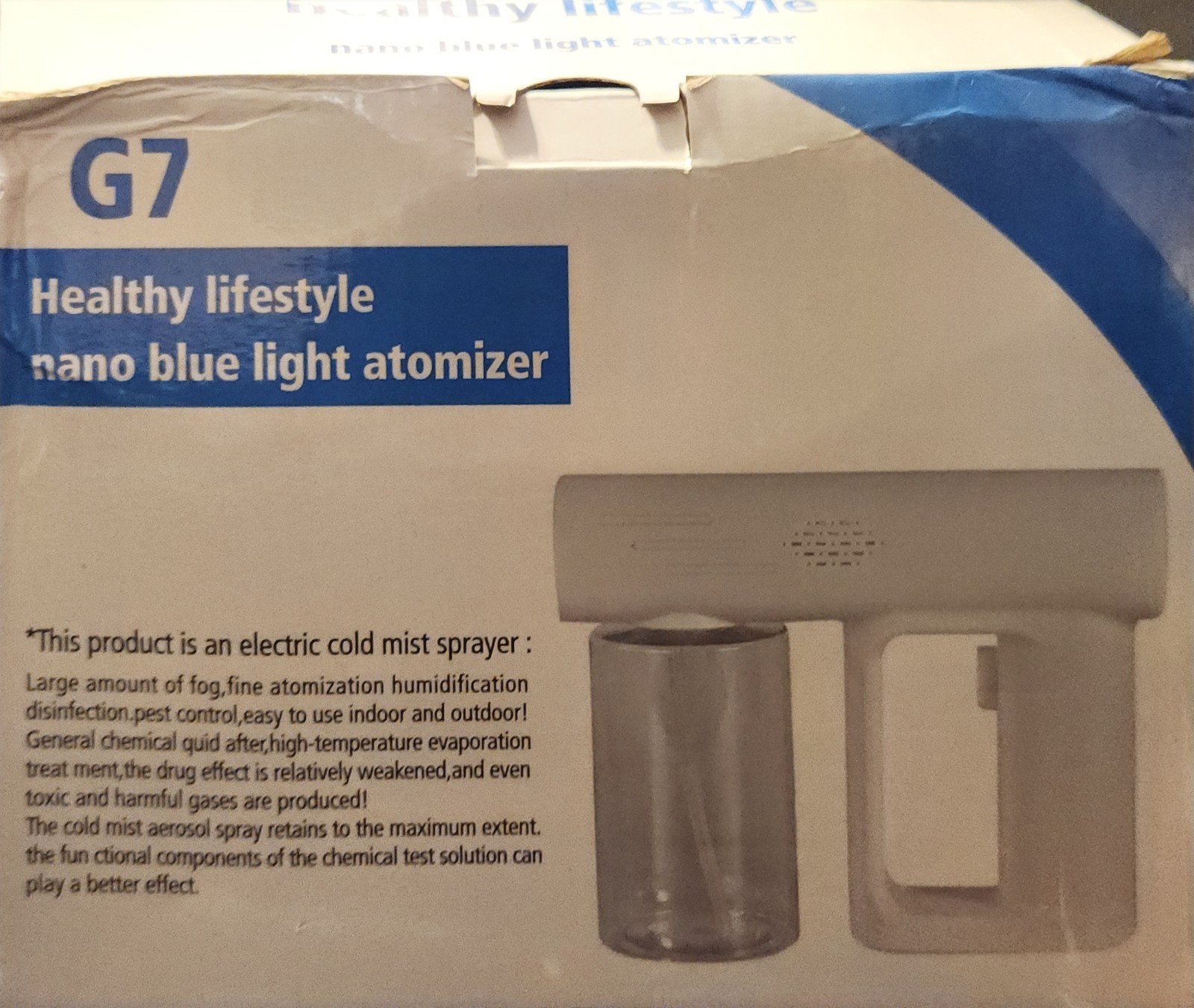G7 Healthy Lifestyle Nano Blue Light Atomizer – White